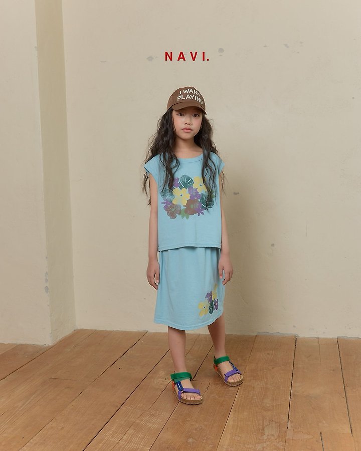 Navi - Korean Children Fashion - #prettylittlegirls - Collar Flower Sleeveless - 8