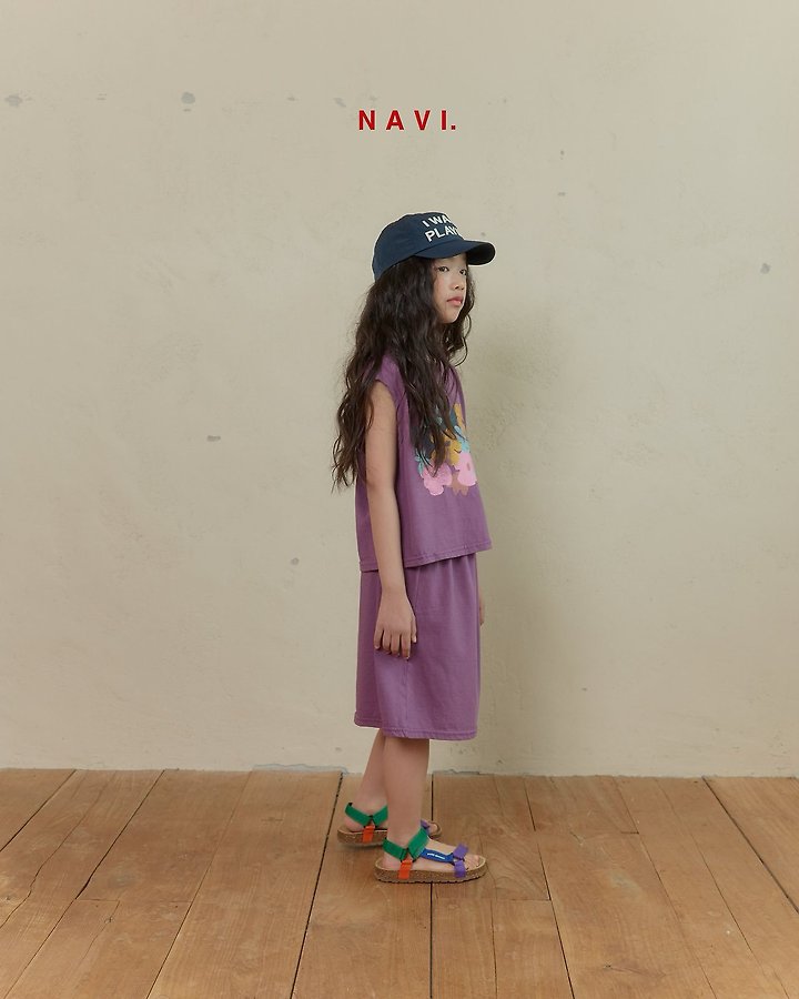 Navi - Korean Children Fashion - #prettylittlegirls - Collar Flower Skirt - 7