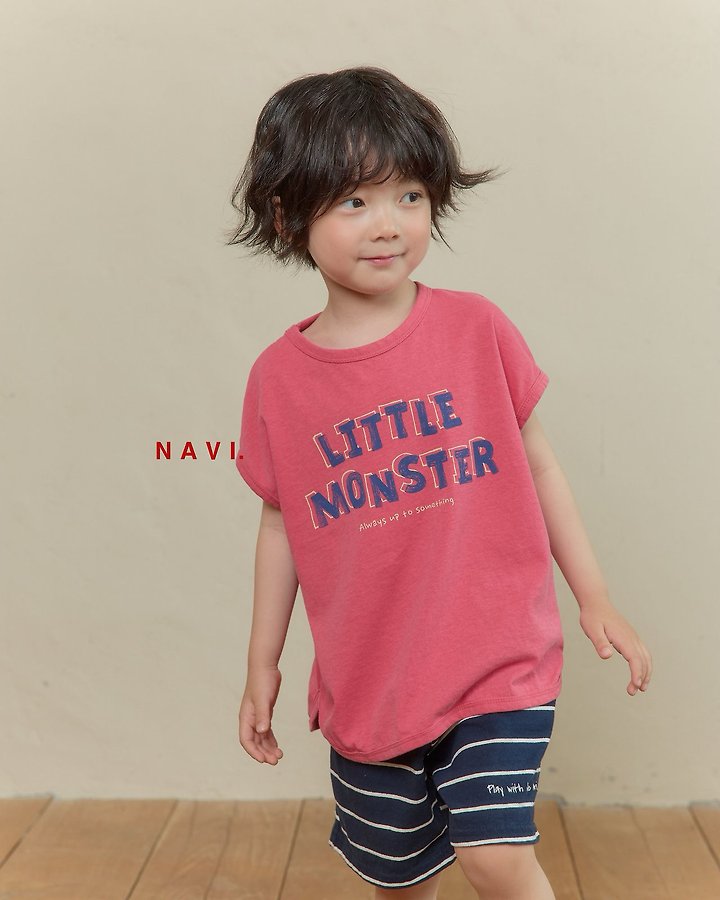 Navi - Korean Children Fashion - #stylishchildhood - Monster Tee - 9