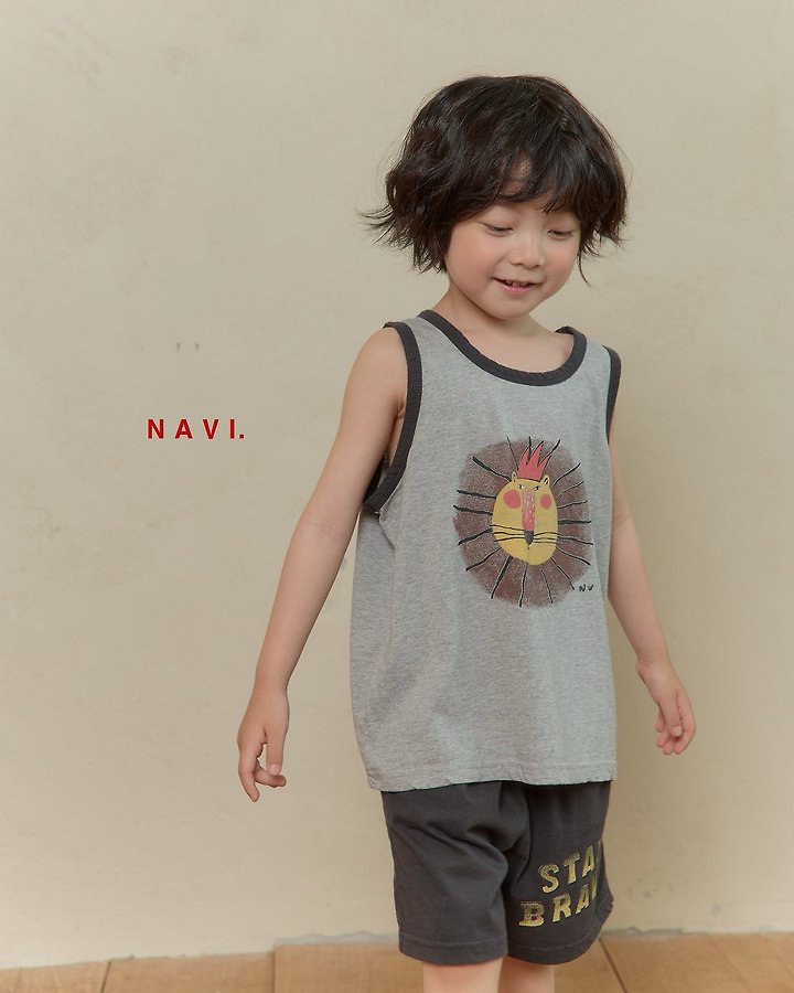 Navi - Korean Children Fashion - #todddlerfashion - Lion Sleeveless - 11