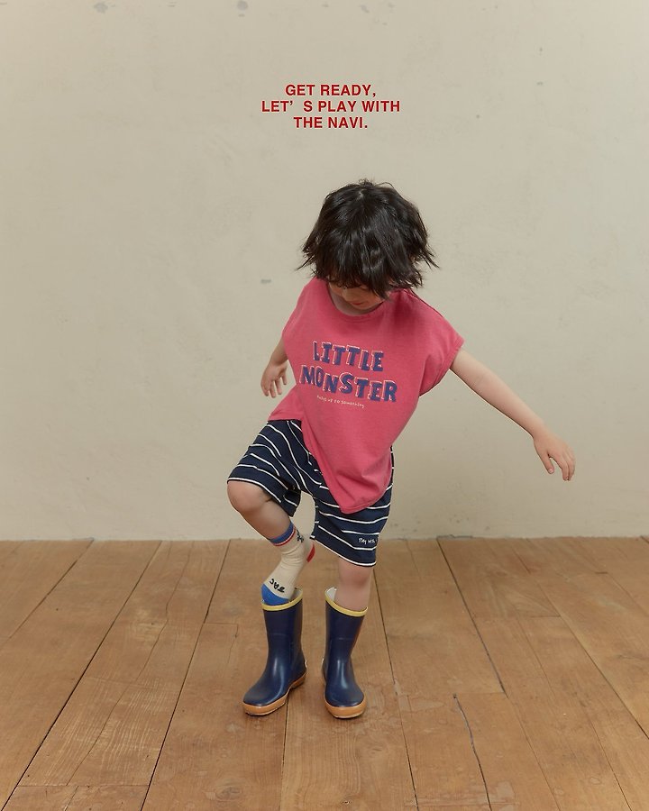 Navi - Korean Children Fashion - #todddlerfashion - Monster Tee - 7