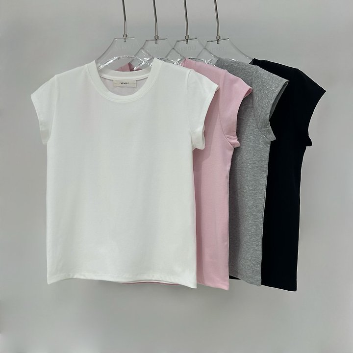 Neroli36 - Korean Women Fashion - #momslook - Mel Short Sleeve Tee