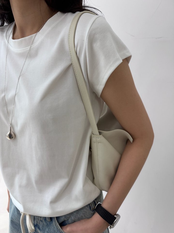Neroli36 - Korean Women Fashion - #momslook - Mel Short Sleeve Tee - 11