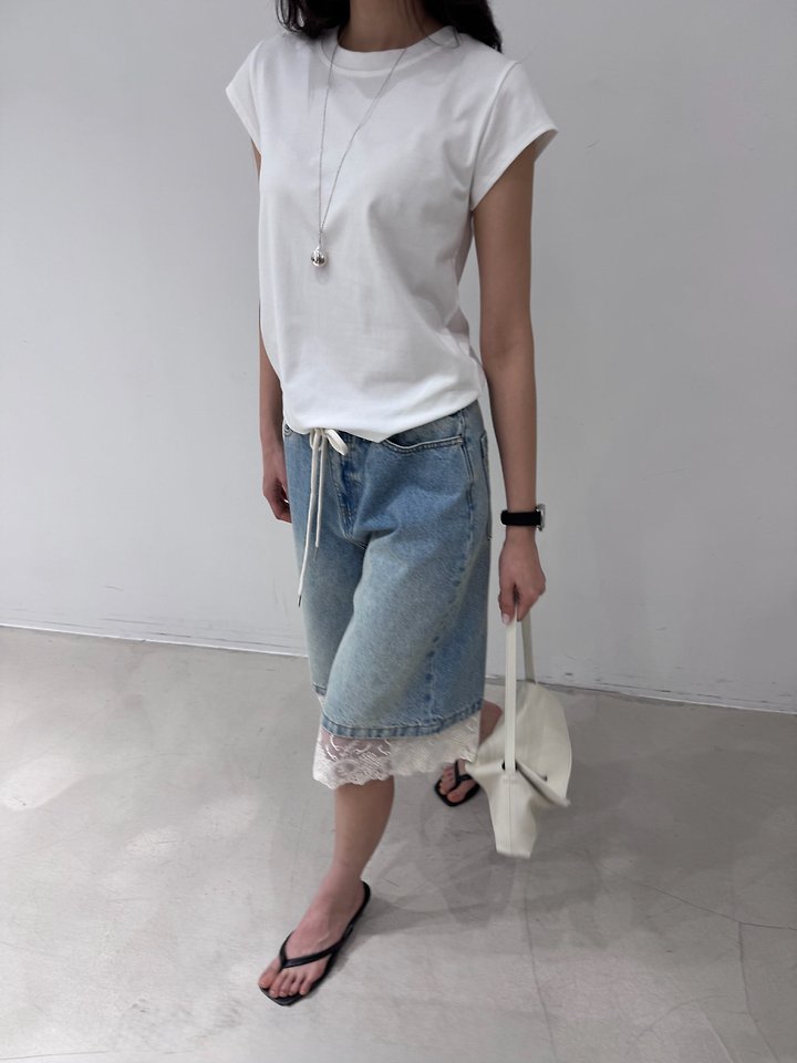 Neroli36 - Korean Women Fashion - #momslook - Mel Short Sleeve Tee - 9