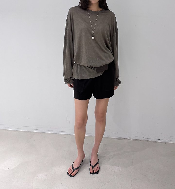 Neroli36 - Korean Women Fashion - #momslook - M Silky Slub Tee - 10