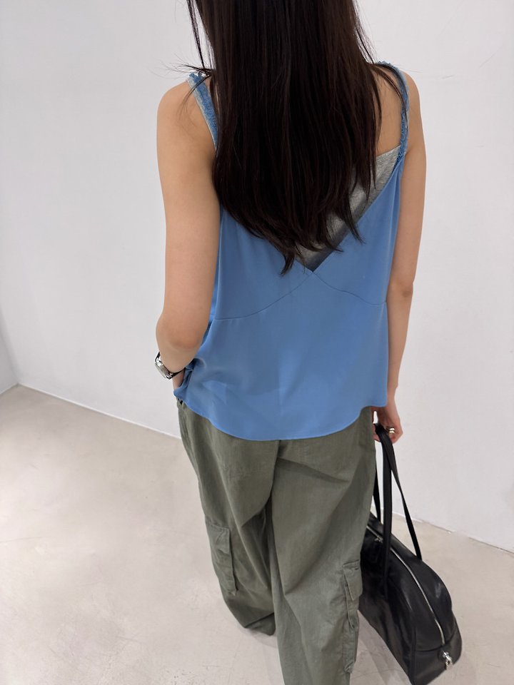 Neroli36 - Korean Women Fashion - #momslook - Pleated Tank Blouse - 11