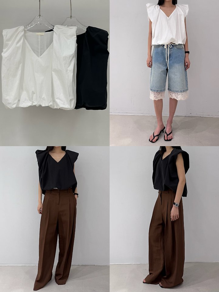 Neroli36 - Korean Women Fashion - #womensfashion - M Volume Blouse - 4