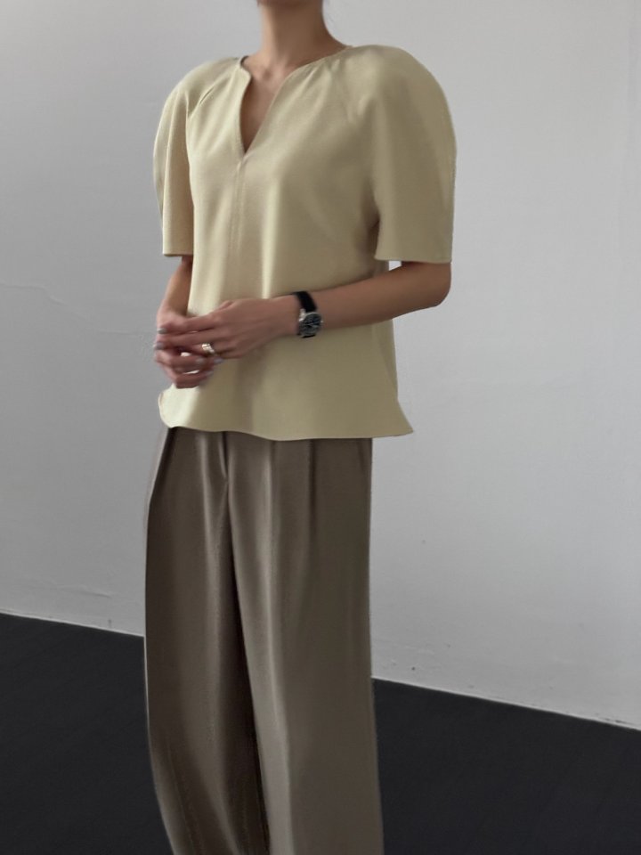 Neroli36 - Korean Women Fashion - #momslook - Raglan Balloon Blouse - 9