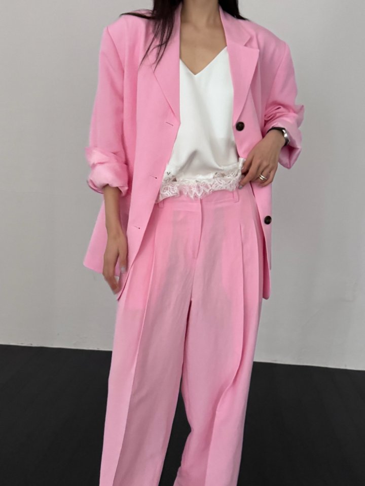 Neroli36 - Korean Women Fashion - #momslook - High Linen Jacket - 11