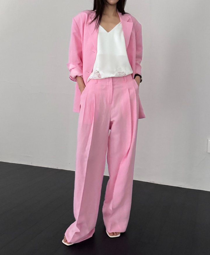Neroli36 - Korean Women Fashion - #momslook - High Linen Jacket - 9