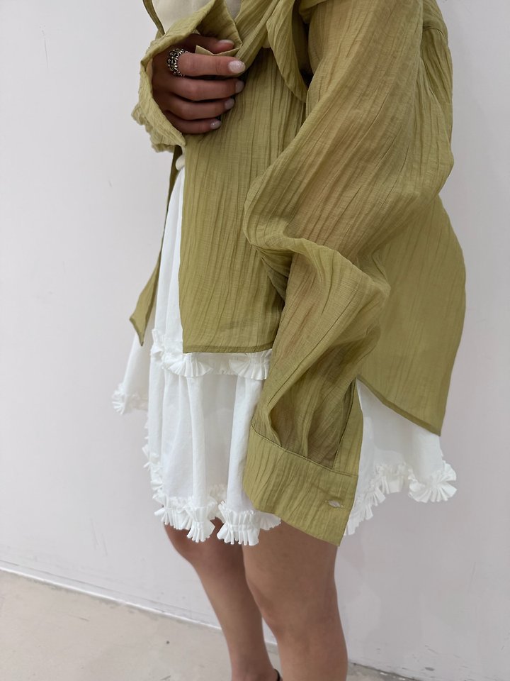 Neroli36 - Korean Women Fashion - #momslook - Tencel Pleated Shirt - 11