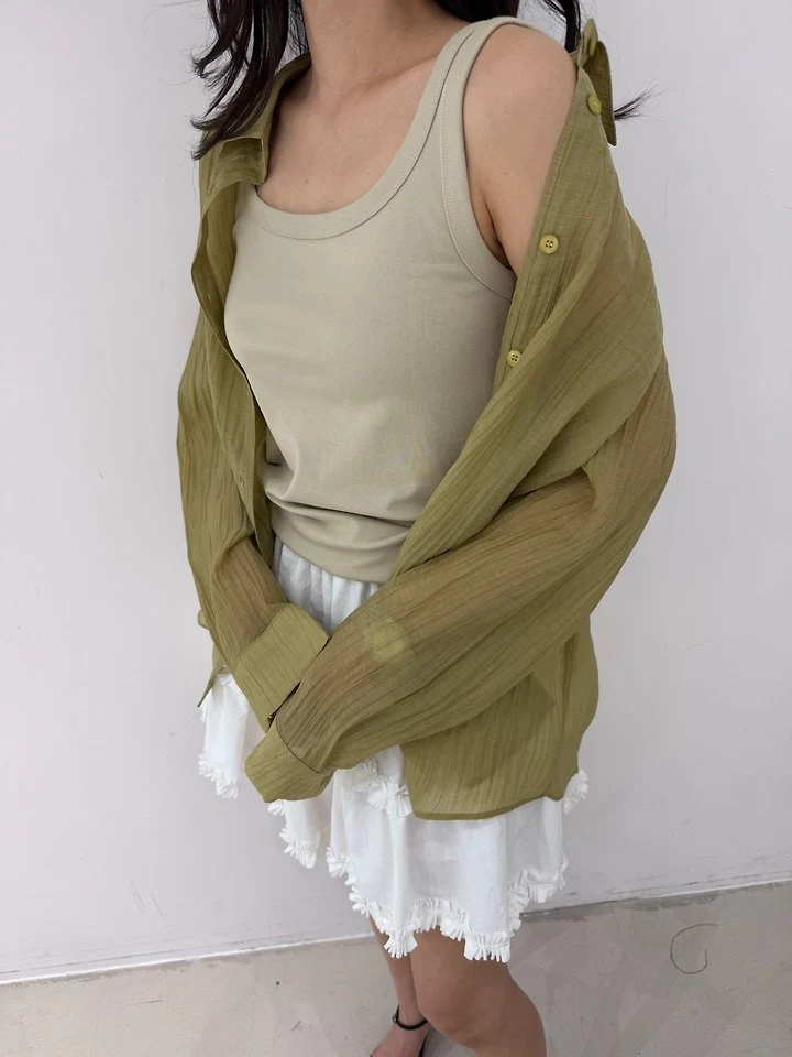 Neroli36 - Korean Women Fashion - #momslook - Tencel Pleated Shirt - 9