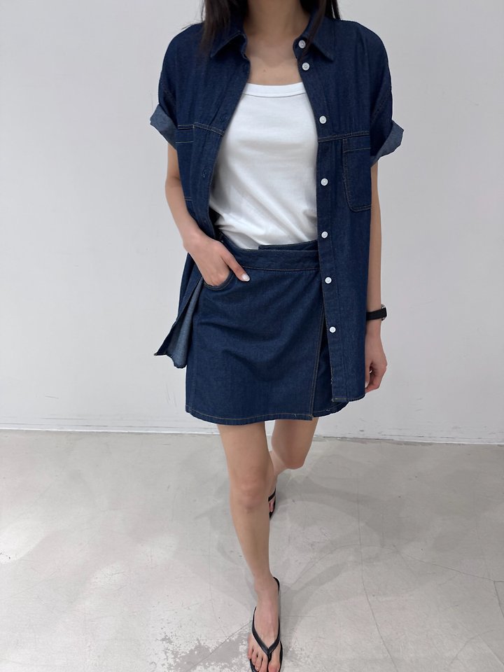 Neroli36 - Korean Women Fashion - #momslook - High Denim Shirt - 10