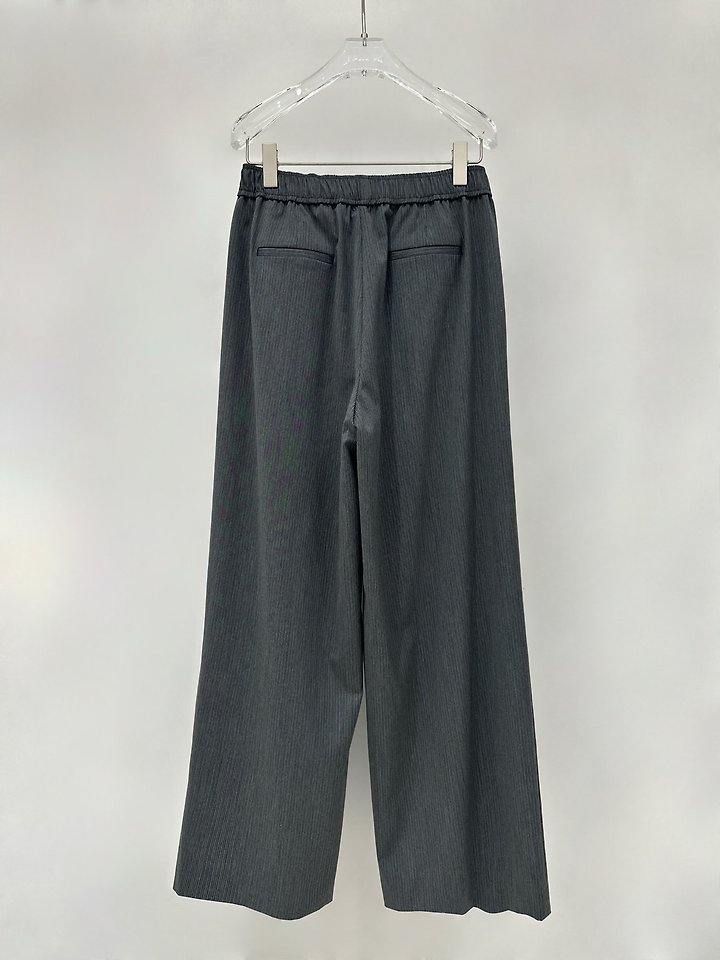 Neroli36 - Korean Women Fashion - #momslook - Stripe Pleated Pants - 3