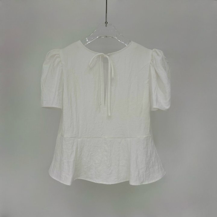 Neroli36 - Korean Women Fashion - #momslook - Soft Puff Blouse - 3