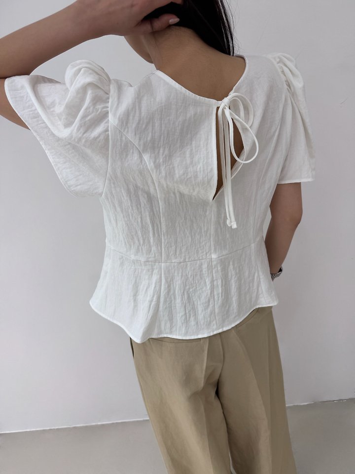 Neroli36 - Korean Women Fashion - #momslook - Soft Puff Blouse - 9