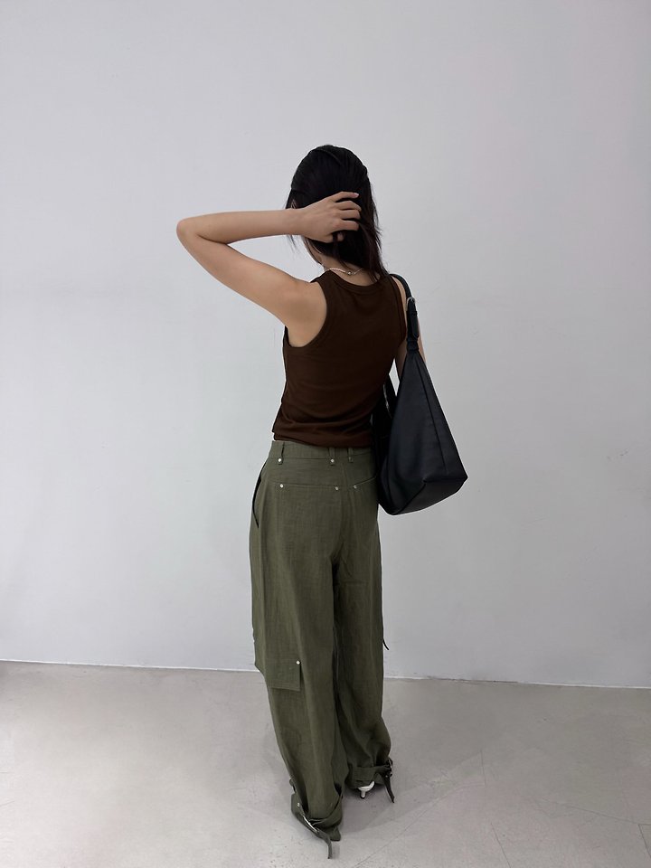 Neroli36 - Korean Women Fashion - #momslook - Halter Sleeveless Top - 6