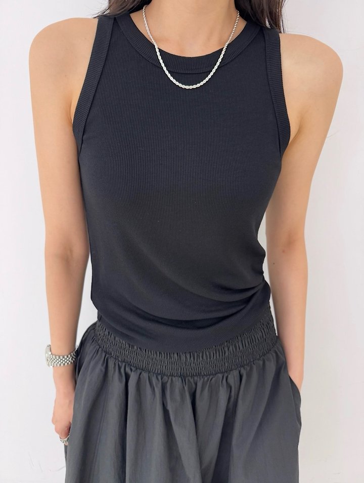 Neroli36 - Korean Women Fashion - #momslook - Halter Sleeveless Top - 8