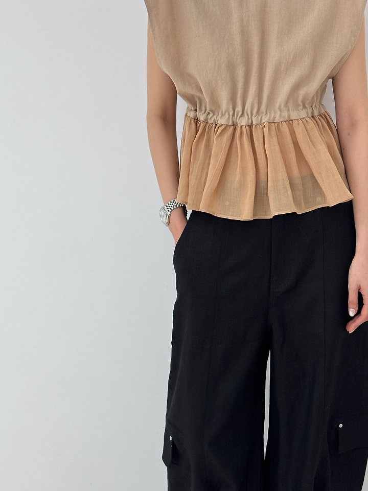 Neroli36 - Korean Women Fashion - #momslook - Linen Cargo Pants - 7