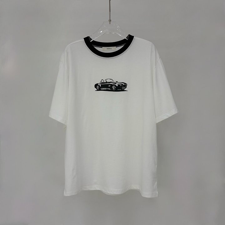 Neroli36 - Korean Women Fashion - #momslook - Contrast Box Tee - 2