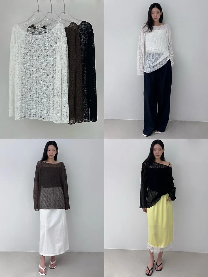Neroli36 - Korean Women Fashion - #momslook - Knit Tee - 4