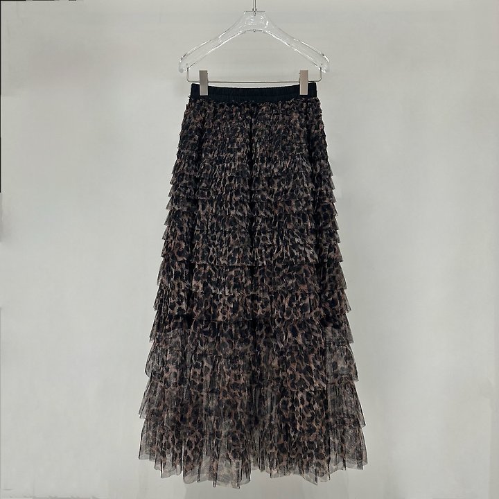 Neroli36 - Korean Women Fashion - #pursuepretty - M Leopard Mesh Skirt - 2