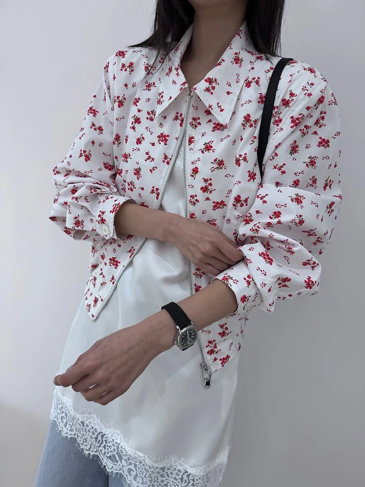 Neroli36 - Korean Women Fashion - #restrostyle - M Flower Pad Jumper - 7