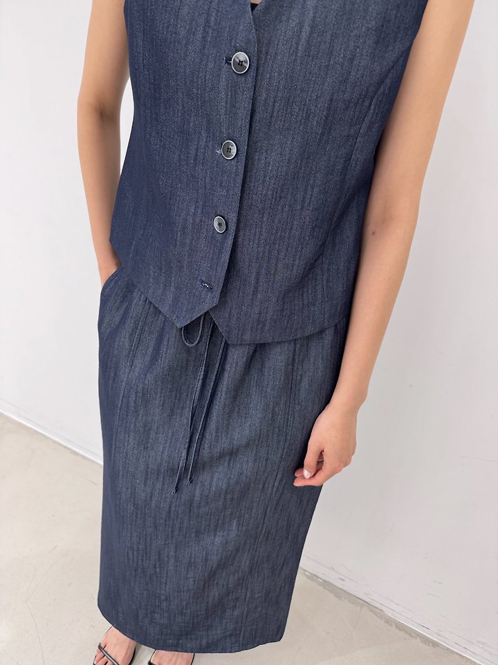 Neroli36 - Korean Women Fashion - #restrostyle - Low Long Skirt - 8
