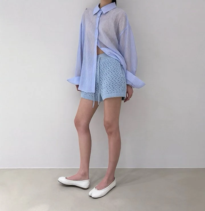 Neroli36 - Korean Women Fashion - #romanticstyle - M Knit Shorts - 11