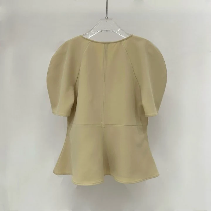 Neroli36 - Korean Women Fashion - #romanticstyle - Raglan Balloon Blouse - 3
