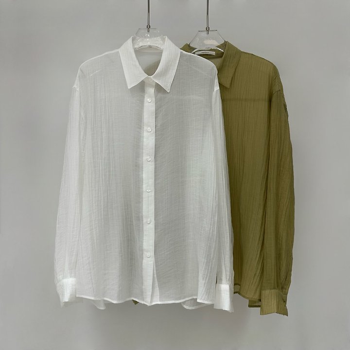 Neroli36 - Korean Women Fashion - #romanticstyle - Tencel Pleated Shirt