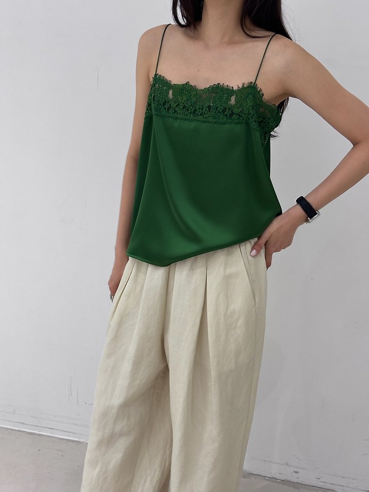 Neroli36 - Korean Women Fashion - #romanticstyle - Lace Satin Camisole - 8