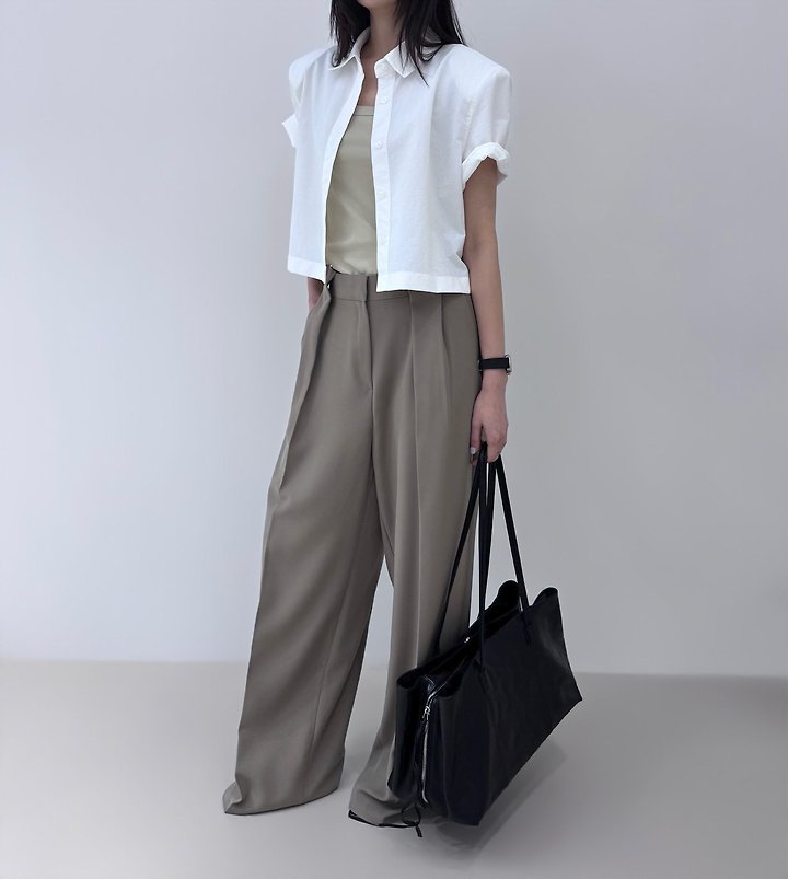 Neroli36 - Korean Women Fashion - #shopsmall - Lien Crop Shirt - 7