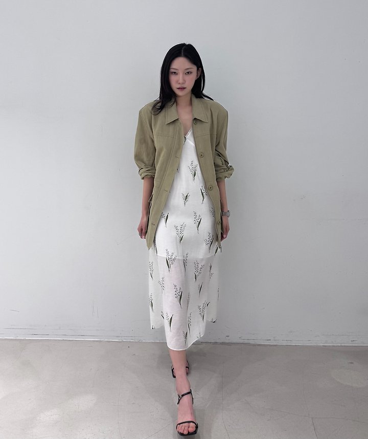 Neroli36 - Korean Women Fashion - #shopsmall - H Linen Field Jacket - 5