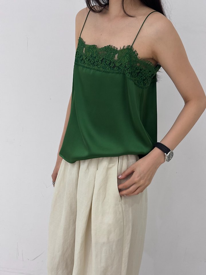 Neroli36 - Korean Women Fashion - #shopsmall - Lace Satin Camisole - 9