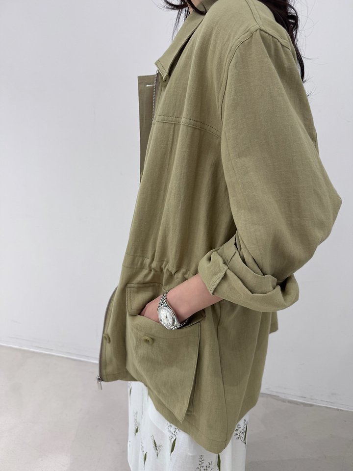 Neroli36 - Korean Women Fashion - #thatsdarling - H Linen Field Jacket - 6