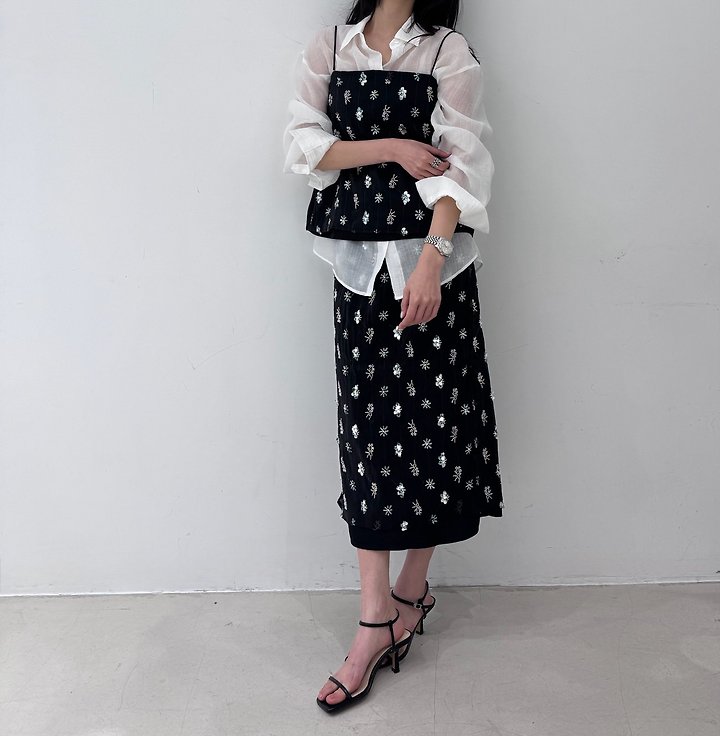 Neroli36 - Korean Women Fashion - #thelittlethings - M Jewel Banding Skirt - 5