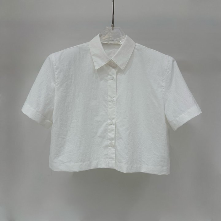 Neroli36 - Korean Women Fashion - #vintageinspired - Lien Crop Shirt - 2