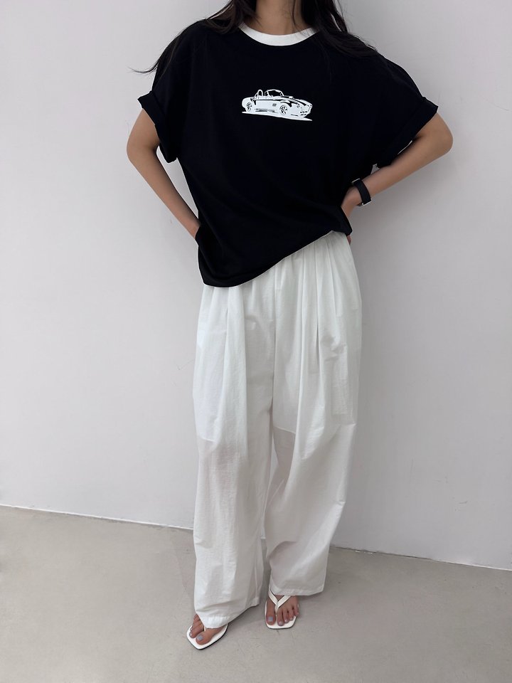 Neroli36 - Korean Women Fashion - #vintageinspired - Contrast Box Tee - 8