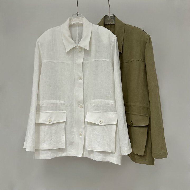 Neroli36 - Korean Women Fashion - #vintagekidsstyle - H Linen Field Jacket