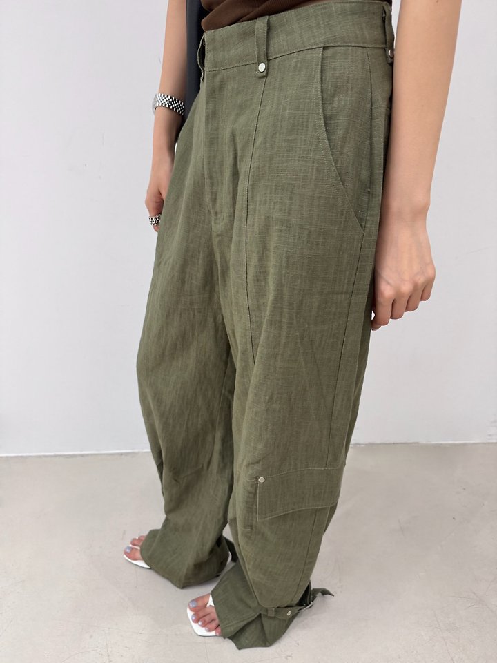 Neroli36 - Korean Women Fashion - #vintagekidsstyle - Linen Cargo Pants - 10