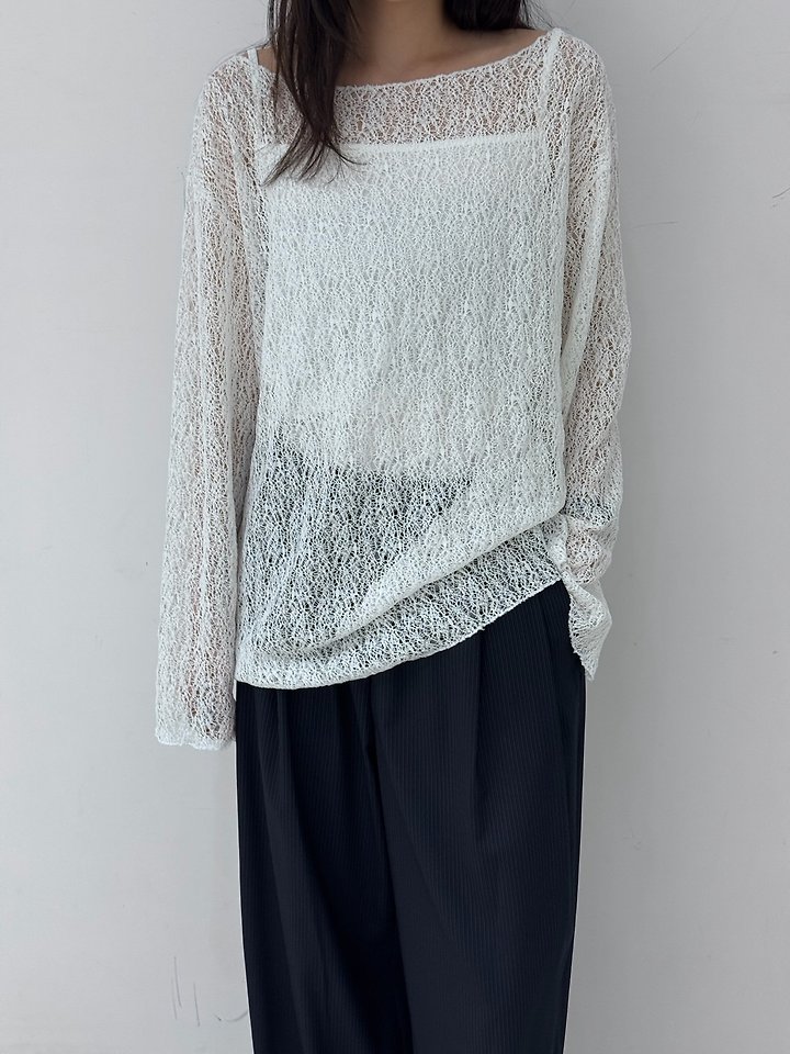 Neroli36 - Korean Women Fashion - #vintagekidsstyle - Knit Tee - 8