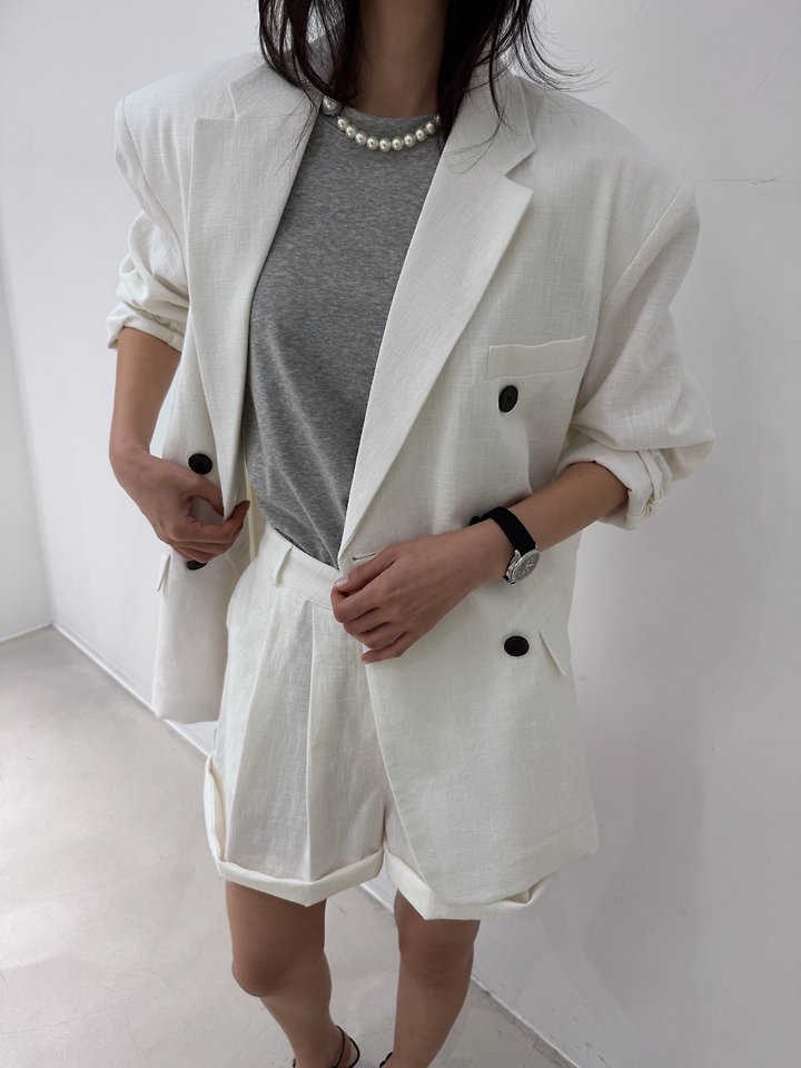 Neroli36 - Korean Women Fashion - #womensfashion - H 8oz Roll-Up Half Pants - 7
