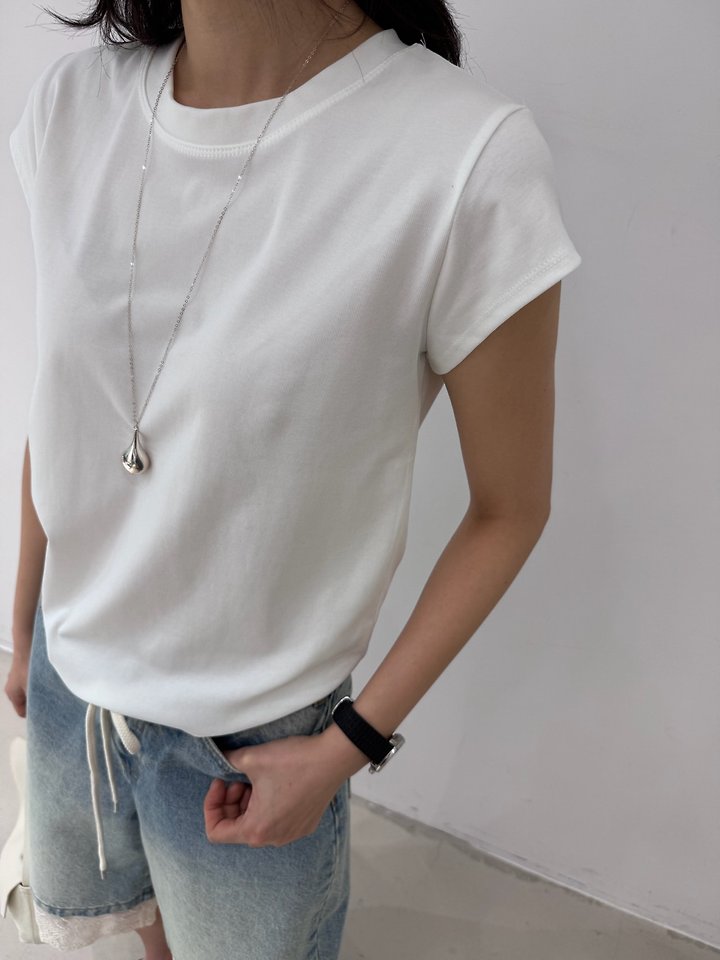 Neroli36 - Korean Women Fashion - #womensfashion - Mel Short Sleeve Tee - 10