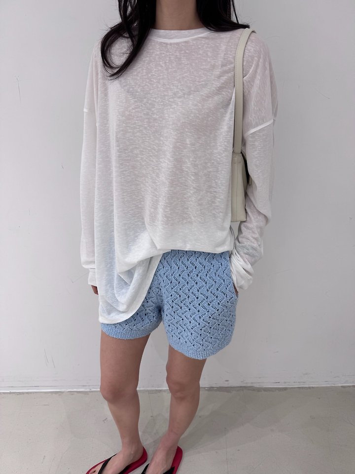 Neroli36 - Korean Women Fashion - #womensfashion - M Silky Slub Tee - 11
