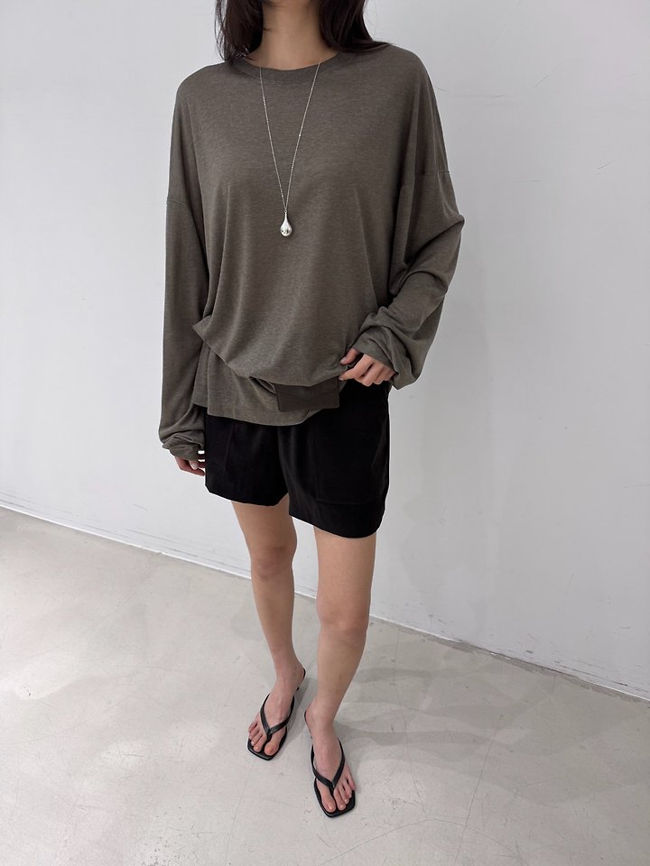 Neroli36 - Korean Women Fashion - #womensfashion - M Silky Slub Tee - 9