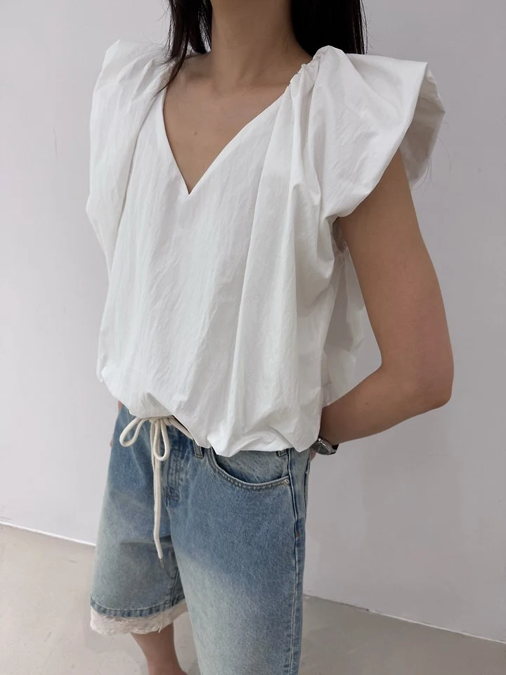 Neroli36 - Korean Women Fashion - #womensfashion - M Volume Blouse - 5
