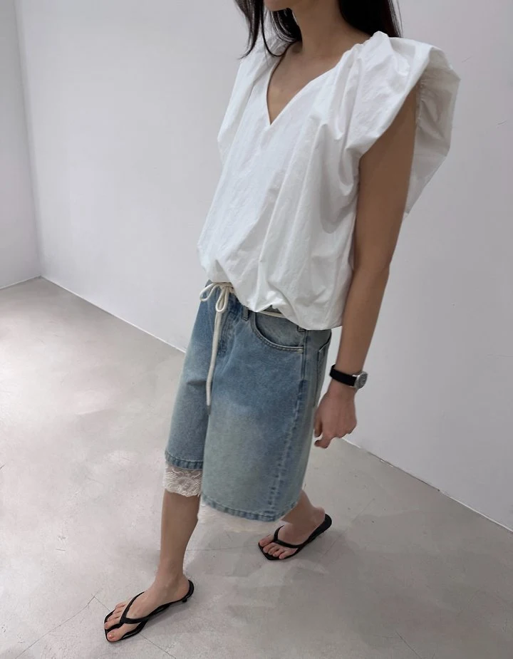 Neroli36 - Korean Women Fashion - #womensfashion - M Volume Blouse - 7