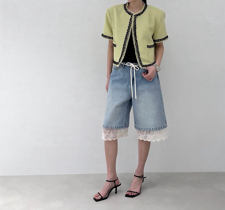 Neroli36 - Korean Women Fashion - #womensfashion - 26 Fringe Tweed Jacket - 5