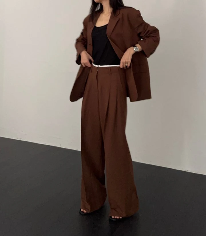 Neroli36 - Korean Women Fashion - #womensfashion - High Linen Contrast Pants - 11